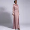 Vêtements ethniques Élégant Abaya Femmes Cordon Longue Maxi Robe Musulman Kaftan Islamique Robe Arabe Dubaï Turquie Jalabiya Robes Abayas