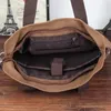 Wallets Casual Canvas Men's Briefcase Large Capacity Handbag Fashion Zipper Male Shoulder Messenger Bag Business Laptop