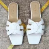 Luxuries Sandales à glissière métalliques hommage Designer Mules Pantoufles Chaussures pour femmes Diapositive Mode d'été Large Tongs plates Taille 35-42