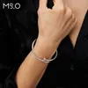 Bracelet en or Bracelets de créateurs d'ongles pour femmes et hommes MSO Sterling Silver Nail Womens High Grade Sens Light Luxe Cool Wind Ins Niche Design 2024 Nouveaux bijoux de mode