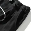 Erkek kargo siyah sokak kıyafeti pantolon askeri retro çoklu cepler düz gevşek tulum düğmesi uçuş çift düz bacak egzersiz 240308