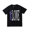 Vlone T-shirt Mäns / kvinnors par Casual modetrend High Street Loose Hip-Hop100% Cotton Printed Round Neck T-shirt US Size S-XL 12011