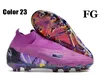 Sac cadeau Chaussures de football à cheville haute pour hommes Phantom GX Elite FG Crampons de terrain ferme Knit Link Ghost Neymar ACC GT 2 Chaussures de football Top Baskets d'extérieur Botas De Futbol