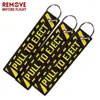 Keychains Pull To Eject Aviation Gift Keychain Embroidered Key Chain Fashion Car Chains Embroidery Fob 3PCS/LOT