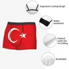 Mutande maschili sexy bandiera della Turchia biancheria intima patriottismo boxer slip morbidi pantaloncini mutandine