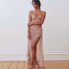 Robe à fleurs pour femmes, produit d'éclatement de printemps, écharpe florale, Sexy, dos nu, fente attachée, vente en gros