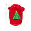 Kattdräkter höst och vinter Santa Claus Costume Dog Holiday Fleece Bekväm valpkläder