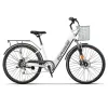 26 '' Elektrisk stadscykel med säte/korg 2 hjul elektriska cyklar talade hjul 36V 350W elektriska cyklar dolda batteri