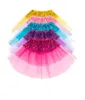 Bébé Tutu Tulle Jupes Paillettes Danse Pettiskirt Ballet Scène Jupes Princesse Fête Mini Jupe Vêtements De Danse Costume Dressup Fantaisie Skir7346603