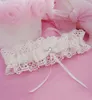 European Style Bridal Garters 2021 Satin Lace Wedding Garter Crystal in Ivory Color 3466cm Length9575119