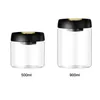 Storage Bottles 500ml/900ml Vacuum Seal Container Sugar Tea Coffee Bean With Lid Jar Heat Resistant Washable Airtight Food Wide Mouth