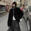 Trenchs de femmes manteaux femmes basicparkas bouton de corne de luxe vintage doux noir chaud femme élégante ol streetwear confortable épais chic