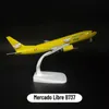 Réplique de modèle d'avion en métal, échelle 1 250, Mexico Airlines B737 Mercado, avion d'aviation Miniature, Collection d'art, jouet pour enfant garçon, 240223