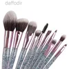 Makeup Brushes 10st Makeup Borstes Set Powder Brush Eyeshad Concealer Eyebrow Brush Cosmetic Tools With PU Bag 240308