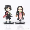 Action Figure Toy 6 pz/set Anime Demon Slayer Figura Kimetsu No Yaiba Figura Q Posket Kamado Tanjirou Kamado Nezuko Agatsuma Figura Giocattoli 7 cm AAA