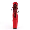 2024 Lady Suede Leather Martin Boots 20cm High High Heels Knight Women Ongle Booties Round Round Toe Party Wedding Lace Up Dance Nightclubs Sexy 34-46