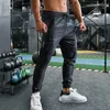 Alta qualidade camuflagem sweatpants homens ginásio de fitness calças esportivas correndo trackpants elástico seco ajuste zíper bolsos calças compridas 240304