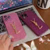 Handyhüllen Designer Diamond Cases für iPhone 14 Plus 13 Pro Max XR 12 11 Abdeckungen Mode Metall Schutzhülle Damen 240304