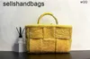 Bottegvenetas Arco Handbag Totes Canvas 7A حقائب مصممة جلدية أصلية منسوجة أكياس منسوج