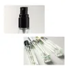 10 ml Transparente Glas Spray Parfüm Flasche Nachfüllbare Mini Parfüm Zerstäuber Tragbare Reise Leere Quadratische Duft-Flasche TH1348