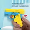 Sand Play Water Fun Decompression Toy Mini Gravity Rotating Gyro Reloading Gun Carrot Pendant ldren Desk H240308