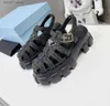 Sandaler Retro Fashion Monolith Sandal Designer växte Gladiator Raffia Platform Women Candy Color Foamed Rubber LeisureH240308