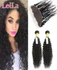 Indyjskie wiązki 3pieceslot z 13 x 4 l Ace Frontal Beauty Human Hair Produkty Virgin Hair Deep Wave Curly3154510