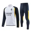 Barnfotbollsspårssatser Set Real Madrids Tracksuit Set 22 23 24 Män och barn Fotbollssats Chandal Futbol Survetement Madrides Training Suit Soccer Jacket 10/2xl 999