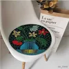 Cushion/Decorative Yayoi Kusama Nordic Printing Dining Chair Cushion Circular Decoration Seat For Office Desk Cushion Pads