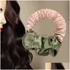 Hårtillbehör Slee Heatless Curler pannband Lazy Curlers Silk Ribbon Wave Tools Scrunchies Curl Bar Bekväm för flickor DIY DRO DHNSZ