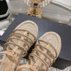 2024 Designer sandals channel new twine bottom heavy industry chain Roman sandals women fashion luxury