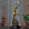 Statue ou Sculpture décorative de tête de cerf en cuivre, pour chalet rustique, décor de cabine de chasse, faune comme cadeaux pour les chasseurs 240306