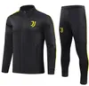 يوفنتوس Tracksuit 2023 2024 كرة القدم Jerseys Jacket Di Maria Vlahovic Chiesa 23 24 Suit Training Sup