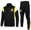 2023 2024 Borussia Dortmund Tracksuit Jacket Full Zip Soccer Set Reus Bellingham Training Suit Football Set Sursetement 2023/24 Long Zip Men Sportwear