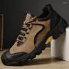 Casual Shoes Fashion Men's Sneakers Genuine Leather Climbing Walking Outdoor Lace-up Oxfords Men Tooling