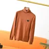 Men's Designer Sweater 2024 Autumn/Spring Pullover Versatile High Neck Underlay Sexy Knitted Shirt Luxury Women's Round Neck Sweater