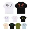 Gallary Dept Shirt New High Street Fashion Brand Rétro Coloré Impression Lâche Couple Manches Courtes Gallerydept T-shirt pour Hommes Femmes Demi Manches T-shirts Fso