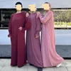 Ubranie etniczne Skromny Abaya Kobiety muzułmańskie maxi sukienka Saudyjska arabska szata Turcja Kaftan odzież kaftan Suknia Eid Ramadan Islamska