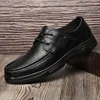 Casual Shoes Comfort Sneakers Male Spring Autumn Footwear Man Genuine Leather Black 2024 Oxfords