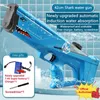 Zabawki Gun Big Electric Shark Water Guns Toy dla dorosłych wysokie ciśnienie Automatyczne wodoodporne basen plażowy Gry Letnie zabawki na zewnątrz dla dzieci Boysl403