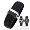 Horlogebanden 20mm 21mm 22mm Hoge kwaliteit rubberen siliconen horlogeband geschikt voor Omega Speedmaster horlogeband roestvrij staal Deployment1876
