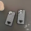 Celular Crystal Diamond iPhone 15 Pro Max Case Designer Casos Strass para 12 11 Plus Bling Luxo Glitter Espumante Capas Móveis Fundas Coque 240304