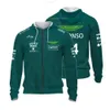 Męskie bluzy bluzy 2023 Nowy samochód wyścigowy F1 Aston Martin N 14 Fernando Alonso Fan Sweater Hoodie Outdoor Extreme Sports Kurtka