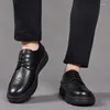 Scarpe casual da uomo di marca brogue stringate da uomo d'affari formali in pelle marrone da sposa italiano abito da banchetto