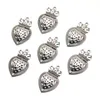 Charms 10st 32x20mm 2.5G Strawberry Crown Heart Pendant Metal Alloy Diy Necklace Armband örhängen Markering