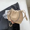 Borse da sera Borsa a tracolla piegata in pelle PU Moda Temperamento Stile Urbano Semplicità Catena a tracolla Sotto le ascelle Donna Ragazza