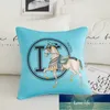 Modern Simple New Tribute Satin Printed Big Horse Pillow Home Sofa Seat Cushion Classic Room Bedside Backrest