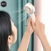 Electric Fans Rotating Mini Portable Handheld Ventilation Fan Air Cooling USB Charging Outdoor Travel Manual Womens ProductsH240308