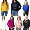 24ss Zadig Voltaire Nouveau Designer Sweat À Capuche Populaire Amour Crâne Fleur Lâche Pull Jumper Encre Blanche Impression Numérique Polaire Femmes Casual Pull À Capuchon Tops