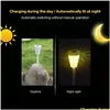 Lâmpadas de gramado Brelong Solar À Prova D 'Água Luz Ao Ar Livre Enterrado Led Paisagem Decoração Branco Adicionar Colorf Adequado para Pátio Jardim Dhxq0